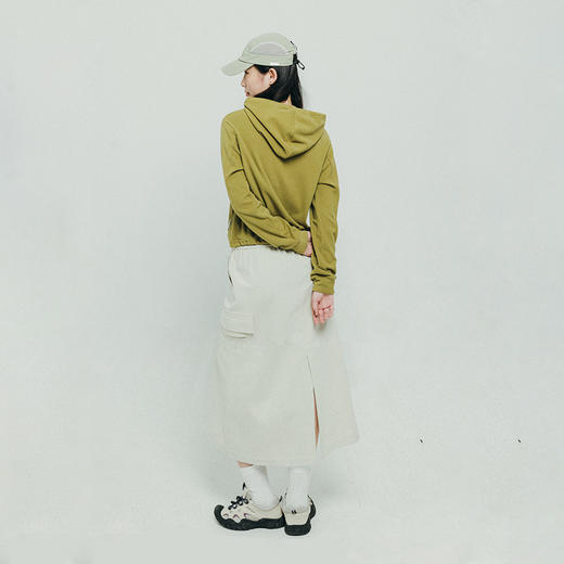 【出游季特惠】ACMEITEM爱棵米 户外灯芯绒半裙开叉大口袋休闲半身裙子女士GAF2370848G 商品图2