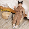 仙女暖暖裤儿童套装女加绒珊瑚绒外穿懒人睡衣睡裤家居服套装男童 商品缩略图0