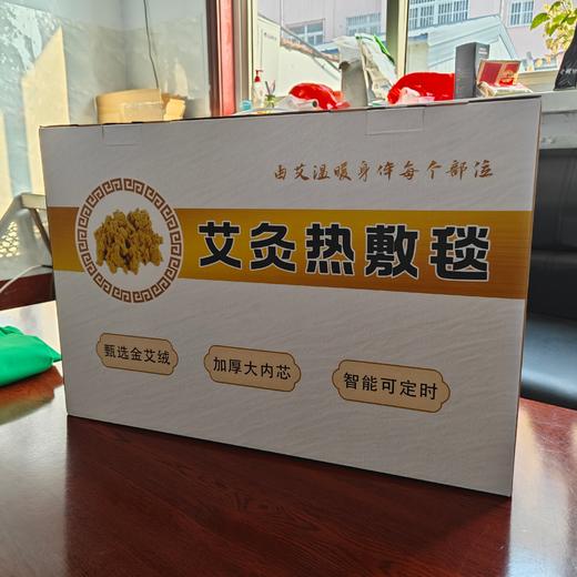 电加热艾灸毯九档控温可定时艾绒床垫加厚艾草热敷艾灸垫家用艾绒毯 商品图1