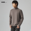 HIM漢崇  柔软舒适纯色高领T恤男休闲合身内搭长袖打底衫 2025冬季 商品缩略图0