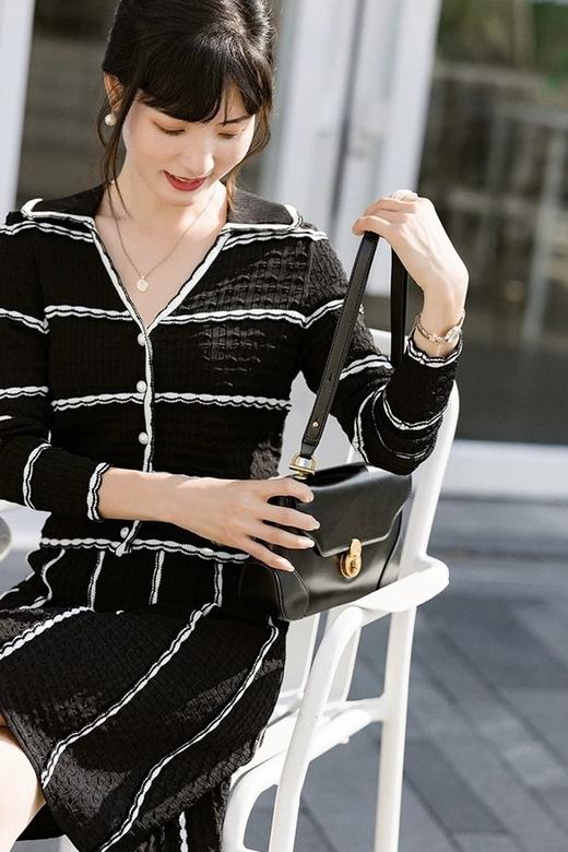 Le Malene 法式优雅花边设计上衣半裙针织套装 17370 商品图4