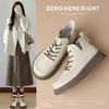 ZHR则则马丁靴女2024新款秋冬厚底英伦短靴子圆头平底百搭ins女靴 商品缩略图3