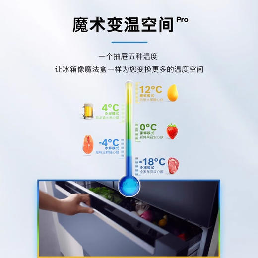 博世（BOSCH）461L全域智净 M7s 零嵌多门 活氧零度冰箱  K9F72AA99C 商品图6