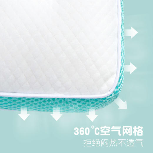 匹鲁环氧护颈呼吸枕（可选购全棉枕套）两种睡感，双向可睡，专为儿童成长设计，吸湿排汗 商品图2