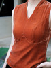 盛唐婧| 真丝丝绒百搭坎肩美背-橘色 商品缩略图2