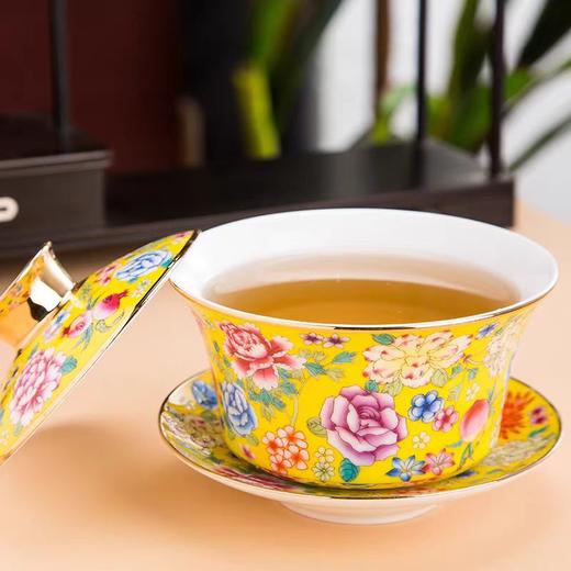 康巴赫生活馆珐琅彩盖碗 商品图1