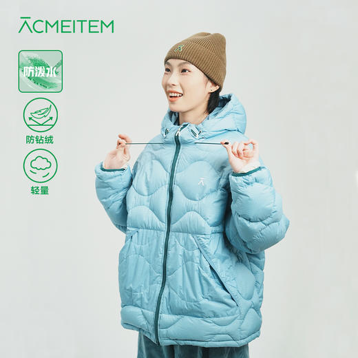 【品牌直发】ACMEITEM爱棵米 户外亲子轻量防泼水羽绒服白鹅绒保暖外套男女GAF3110862G 商品图0