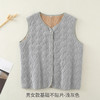 【防寒加绒坎肩，加绒绗棉面料，亲肤舒适，保暖蓄热】秋冬户外保暖背心 男女士马甲 加绒坎肩护背护肩 周中老年防寒加厚背心-QQ 商品缩略图6