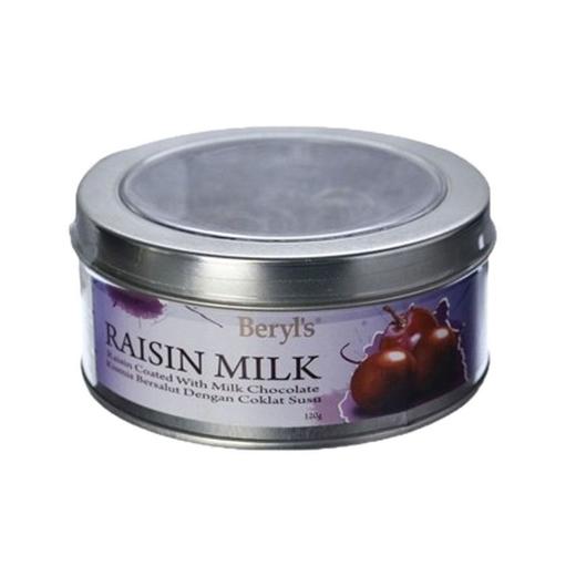 倍乐思Beryl's 葡萄干夹心牛奶巧克力制品 120g/罐 商品图2