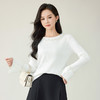 奢姿大码女装2025秋季减龄钉珠喇叭袖时尚针织衫胖妹妹百搭上衣9843853546 商品缩略图0