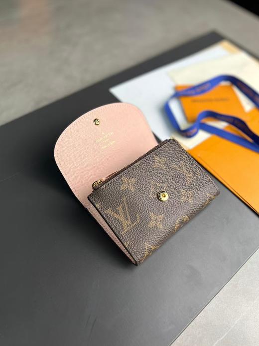 LouIs VUITTON Rosalie 印花图案 帆布 零钱包钱包 女款 芭蕾粉色（CB） 商品图3