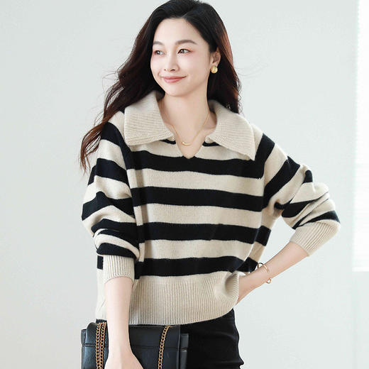 火桐hooton 海军领羊绒套头衫24A033 商品图2