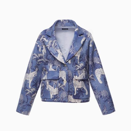 金蓝马车印花短外套 商品图1