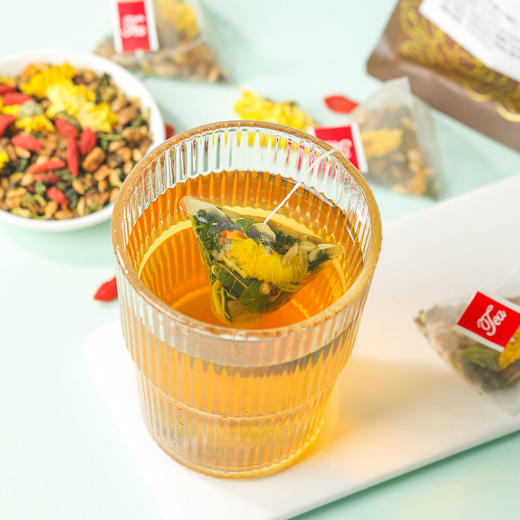 婉明滋补菊花决明子茶三角包茶菊花决明子金银花枸杞茶养生茶代发 商品图2