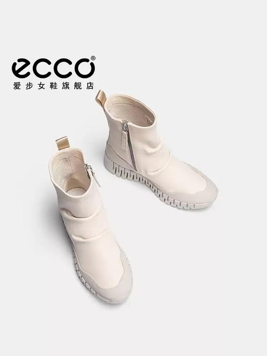 【自营】ecco/爱步  女鞋靴子 秋季新款厚底真皮瘦瘦靴短靴皮靴 灵动 21831361068 商品图1