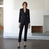 IWY/秋冬款藏青色一粒扣西装套装女气质时尚通勤干练商务套装CP1944 商品缩略图0