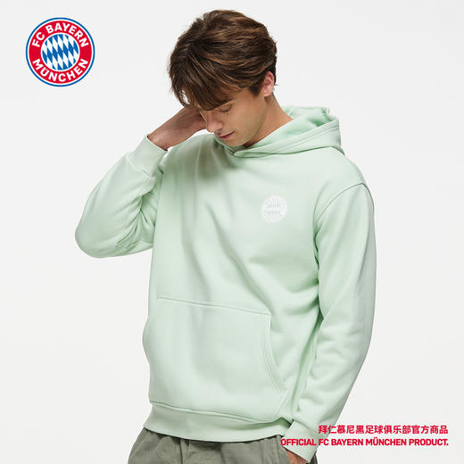 【官方正版】拜仁慕尼黑足球俱乐部 | 薄荷绿连帽卫衣运动休闲 商品图2