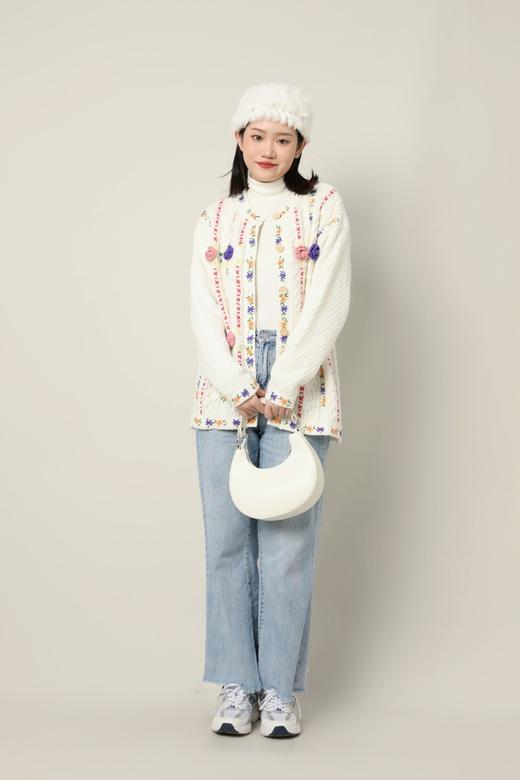 Stay2Weeks 重工小花朵针织外套 17389 商品图1