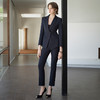 IWY/秋冬款藏青色一粒扣西装套装女气质时尚通勤干练商务套装CP1944 商品缩略图3