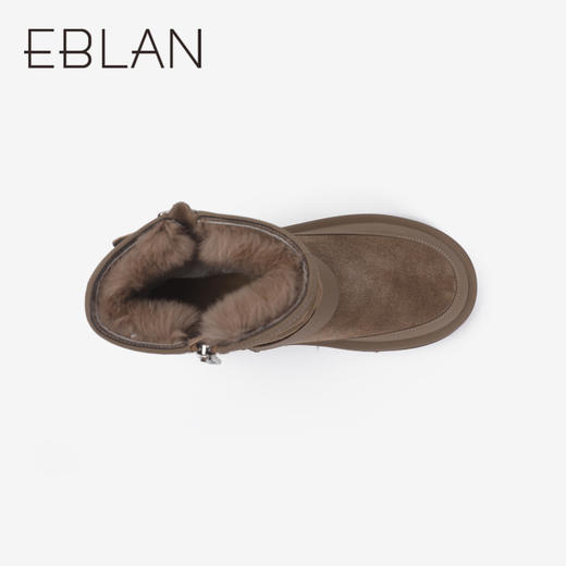 伊伴冬季女靴潮流舒适女鞋加绒棉鞋B24704901 商品图2