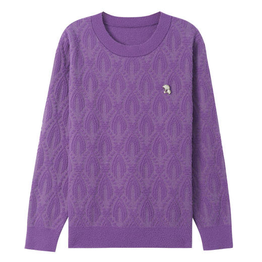 CC-5-9123秋冬季低领厚毛衣女士短款小个子上衣宽松遮肚洋气针织打底衫 商品图4