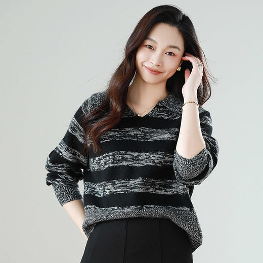 火桐hooton 海军领羊绒套头衫24A033 商品图0