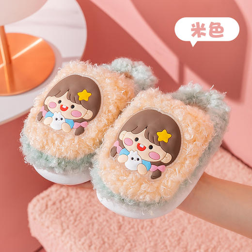 【特价清】亲子款儿童棉拖鞋男童女童宝宝小孩室内居家防滑棉拖24-37码 商品图5