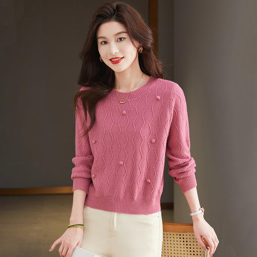 CC-27-24171秋冬新款别致漂亮打底衫内搭毛衣小个子短款针织衫上衣女 商品图0