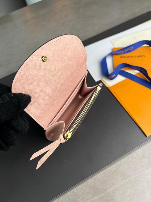 LouIs VUITTON Rosalie 印花图案 帆布 零钱包钱包 女款 芭蕾粉色（CB） 商品图1