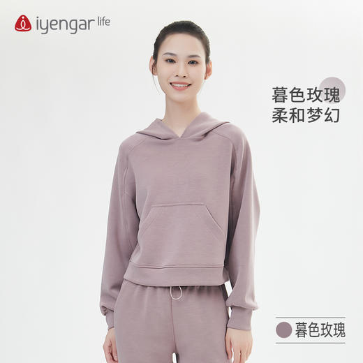 艾扬格 Life C1185空气层连帽卫衣 瑜伽运动卫衣 商品图2