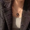 香奈儿黑色亚克力爱心两用项链刘雯同款（XTY） 商品缩略图4