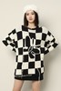ANSUABEL 棋盘格蝴蝶图案针织上衣 17376 商品缩略图0