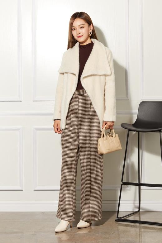 LNNNS 咖啡色千鸟格纹长裤 10515 商品图1