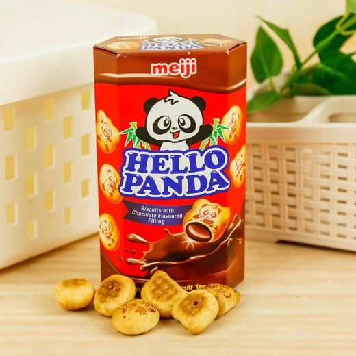 明治 熊猫巧克力夹心饼干 50g/盒 商品图1