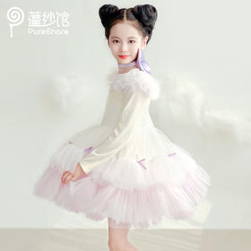 PureShare 新款儿童公主裙秋冬裙子生日礼服汤姆猫