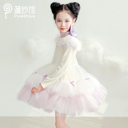 【云优选】PureShare 新款儿童公主裙秋冬裙子生日礼服汤姆猫 商品图1