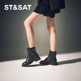 星期六经典英伦风百搭厚底马丁靴SSC4116463