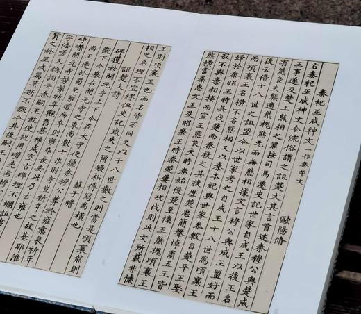 《诅楚文》，布面经折装，16开，历代法帖精粹编委会编，浙江古籍出版社2022年5月一版一印，定价300，售价98元。 商品图7