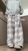 <曾小咸推荐> 灰格抽绳毛呢阔腿裤 日常价139/件 活动价99！！ 商品缩略图6