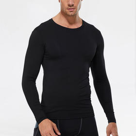 跃牌【欲动春风】男装系列 健身运动跑步紧身T恤弹力排汗速干长袖衫衣服4002