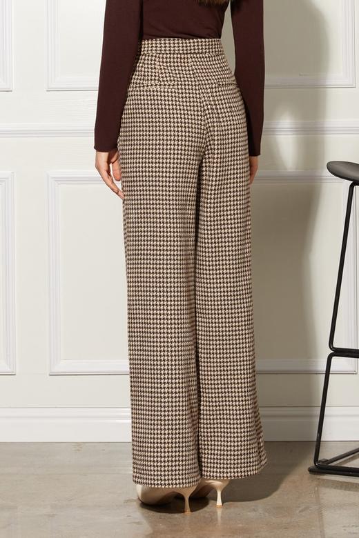 LNNNS 咖啡色千鸟格纹长裤 10515 商品图2