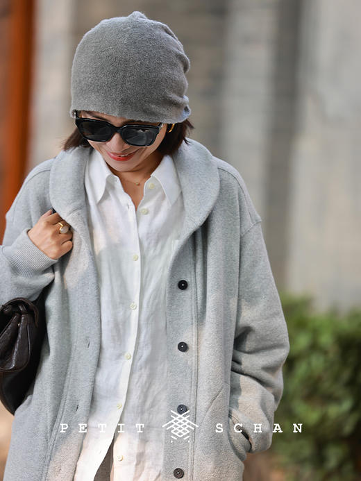 PETIT SCHAN小闪 CLO#619 Hiking tourism 徒游 棉羊毛小翻领抓绒休闲卫衣外套 商品图3