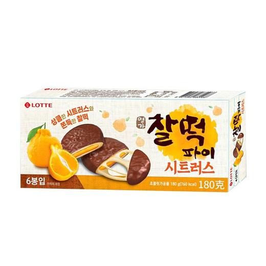 乐天 济州柑橘味打糕派 180g/盒 商品图0