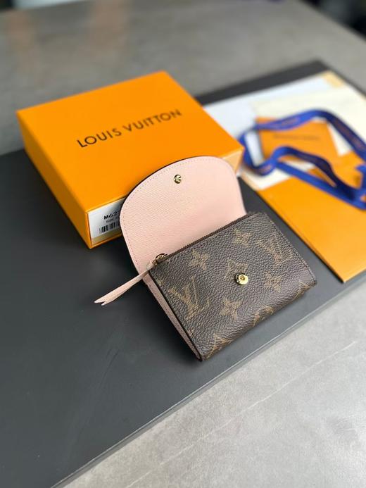 LouIs VUITTON Rosalie 印花图案 帆布 零钱包钱包 女款 芭蕾粉色（CB） 商品图2