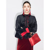 【丁摩】秋季新中式双面穿丝绒提花上衣改良唐装红色外套女5786 商品缩略图0