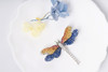 「蜻蜓」彩色蓝宝石钻石胸针 商品缩略图0