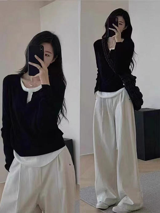 YYM24502假二件打底衫 商品图7