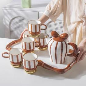 康巴赫生活馆瓷水具套装一壶六杯