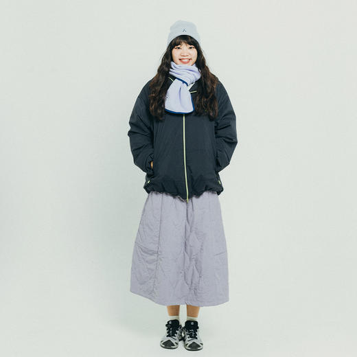 【十一降价福利】ACMEITEM爱棵米 户外女士葫芦格夹棉半裙防泼水休闲中长半身裙子GAF2370331G 商品图2