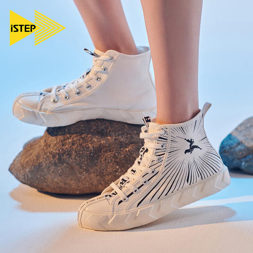 istep侠系列高帮帆布鞋 商品图3